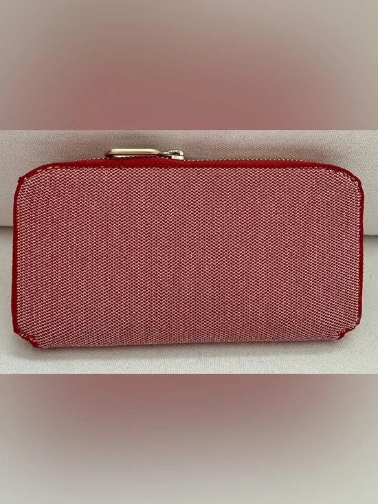 Rothy's Red Gingham Zip Wallet - Picture 5 of 6